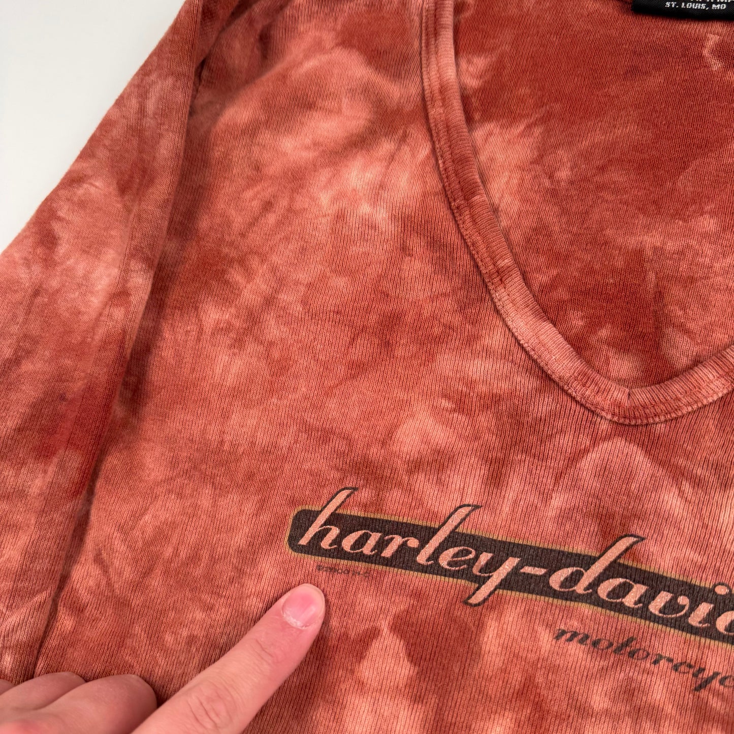 Vintage 2000s Harley Davidson Womens Long Sleeve Shirt Large