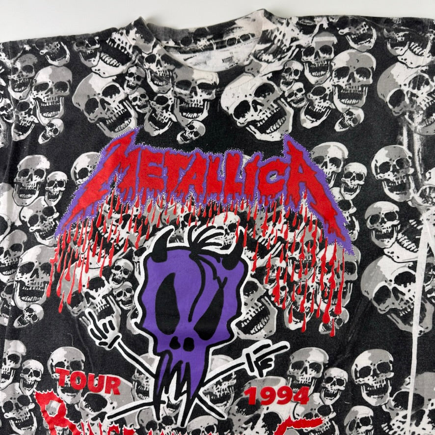 Vintage 1994 Metallica Shirt Large Binge And Purge All Over Print