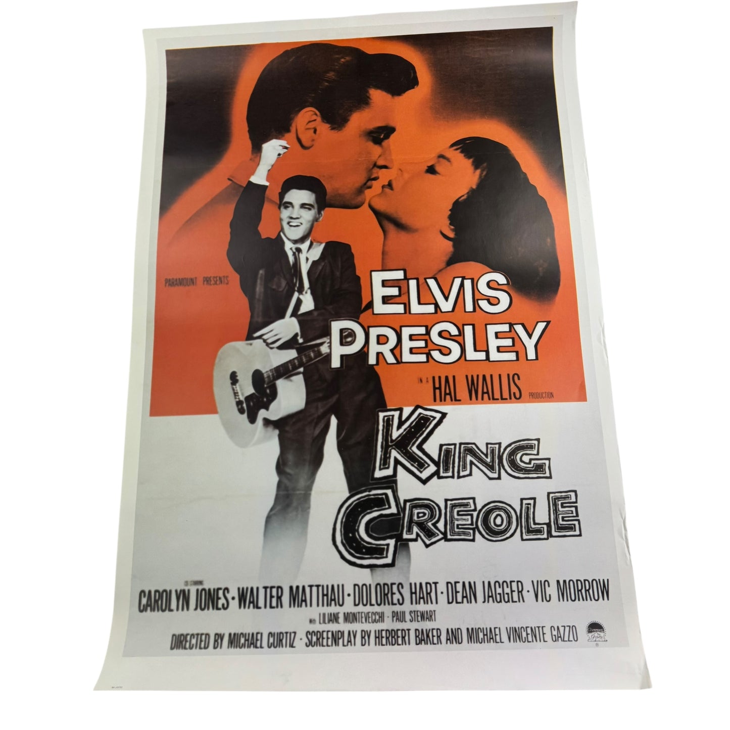 Vintage Elvis Presley King Creole Poster