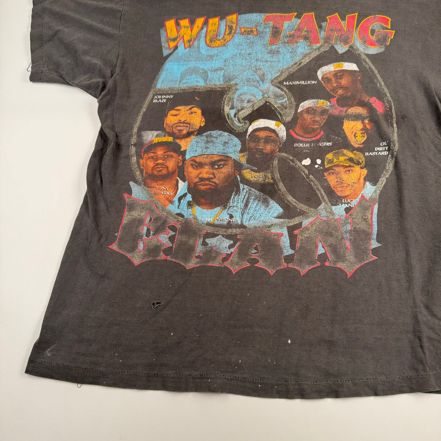 Vintage 90s Wu Tang Clan Shirt XL Ice Cream Rap Tee