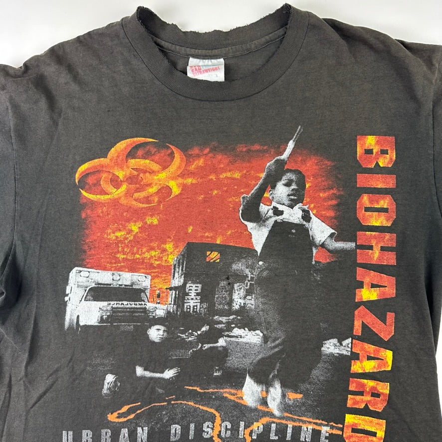 Vintage 1993 Biohazard Shirt Large Urban Discipline 