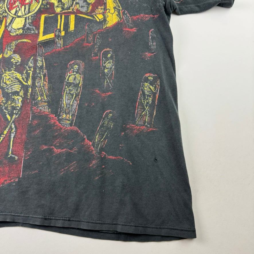 Vintage 1991 Slayer Shirt XL All Over Print