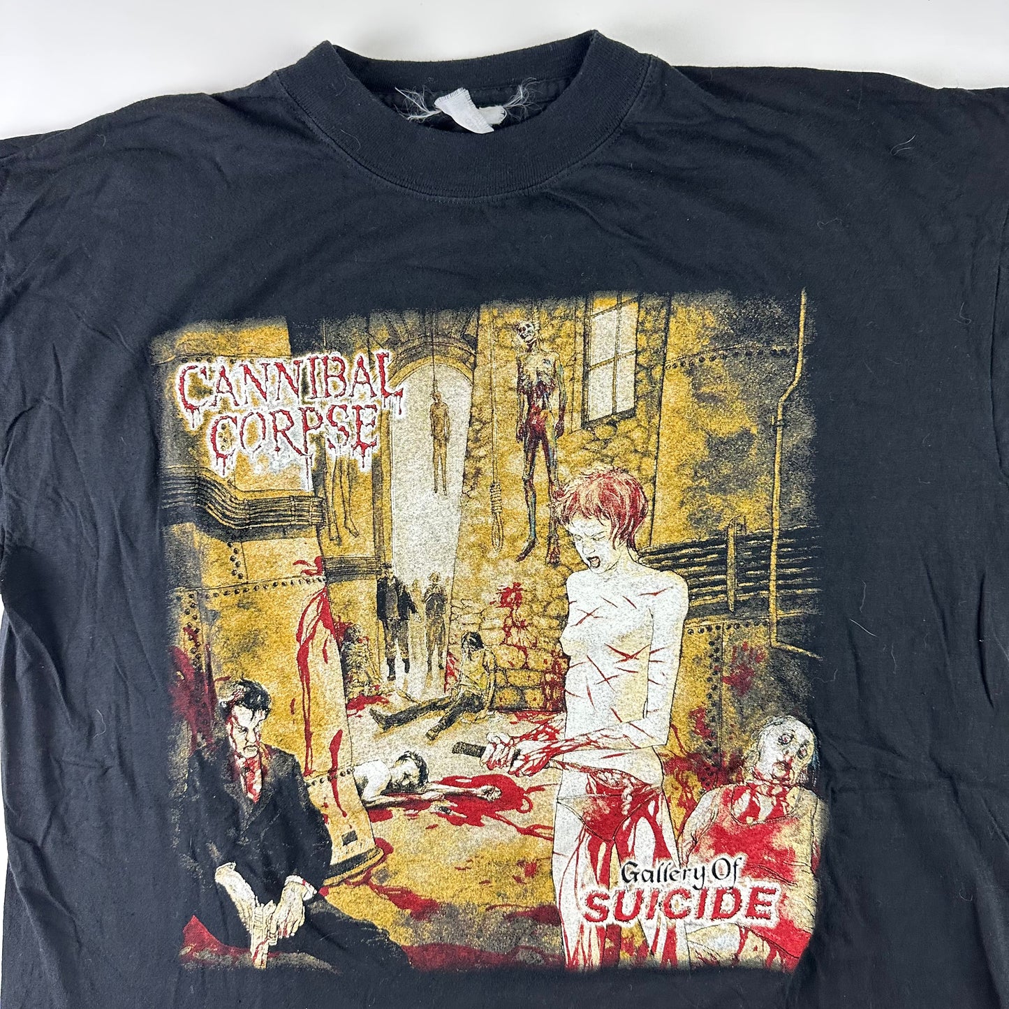 Vintage 1998 Cannibal Corpse Shirt XL Gallery Of Suicide No Mercy Festivals