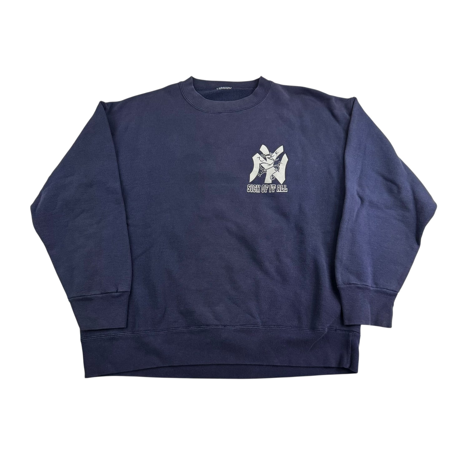 Vintage 90s Sick Of It All Crewneck Sweatshirt XL