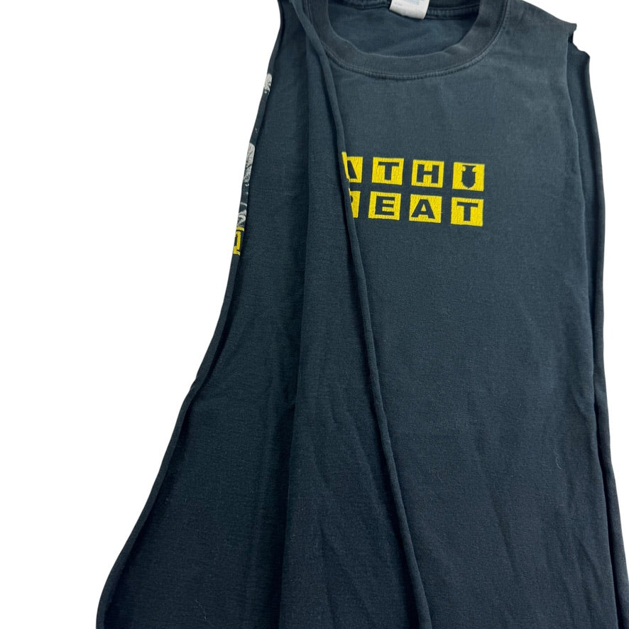 Vintage 2000s Death Threat Sleeveless Shirt Small Now Here Fast