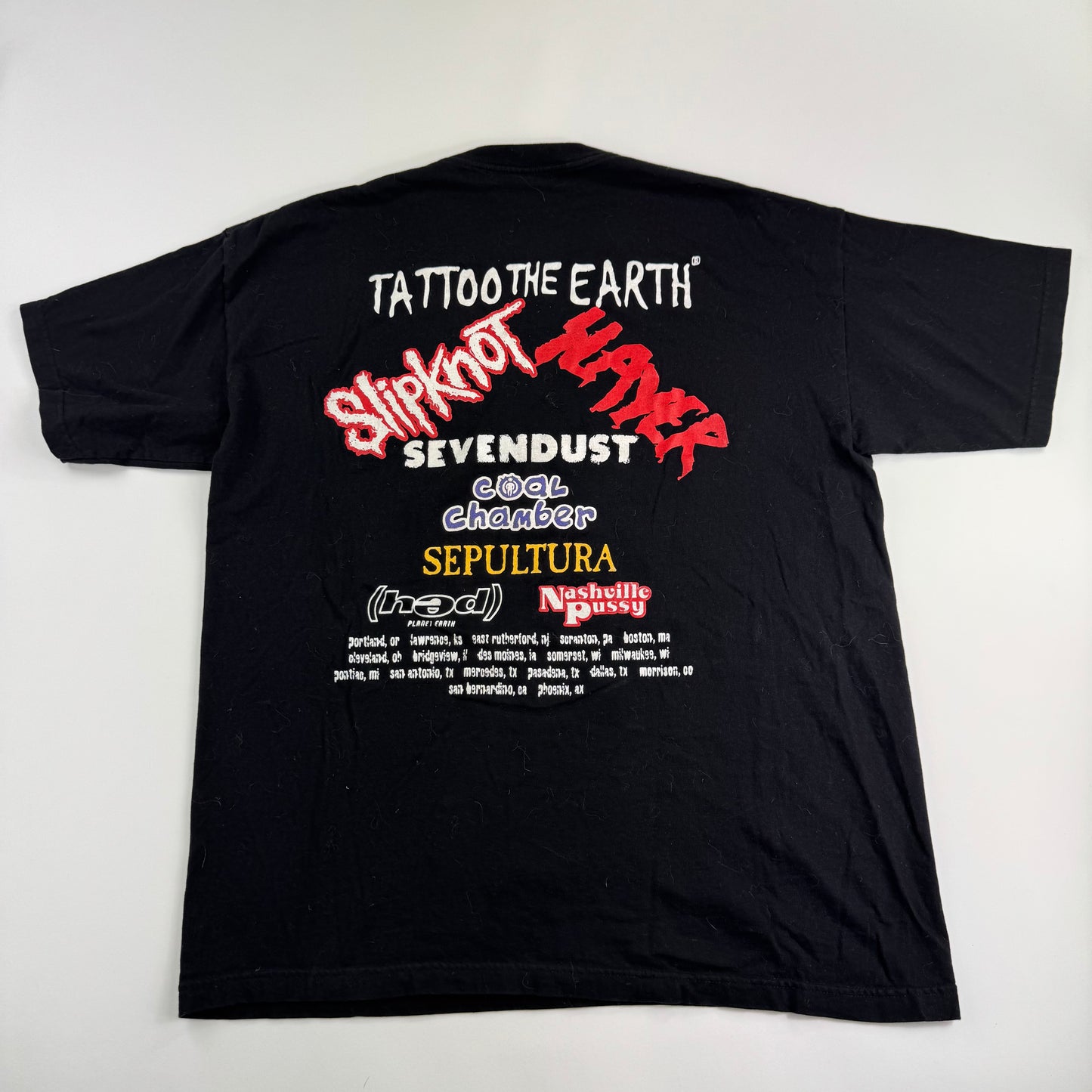 Vintage 2000 Tattoo The Earth Shirt XL