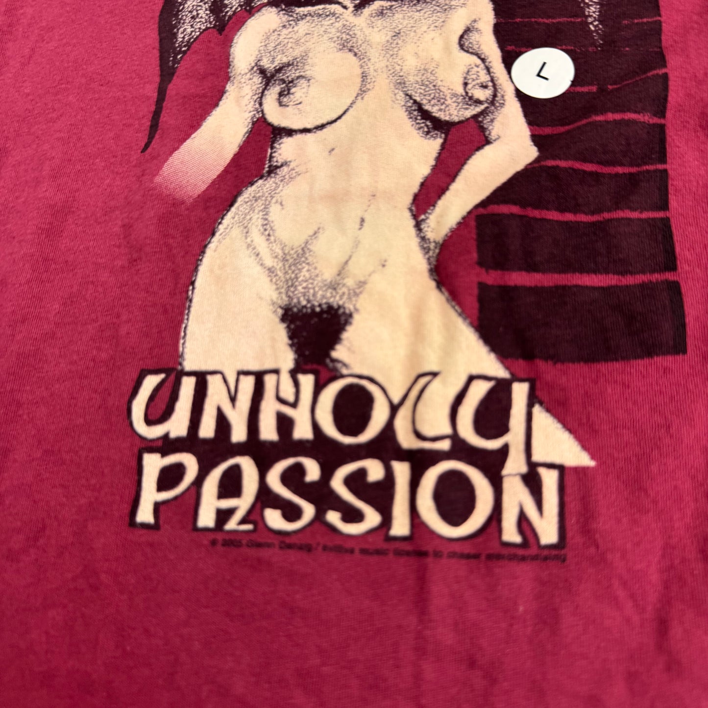 Vintage 2005 Samhain Womens Shirt Large Unholy Passion