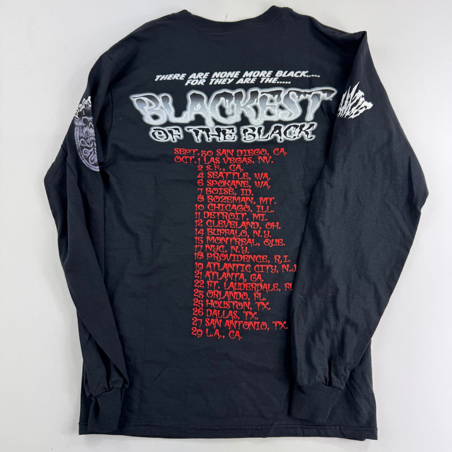Vintage 2005 Danzig Long Sleeve Shirt Small Circle Of Snakes