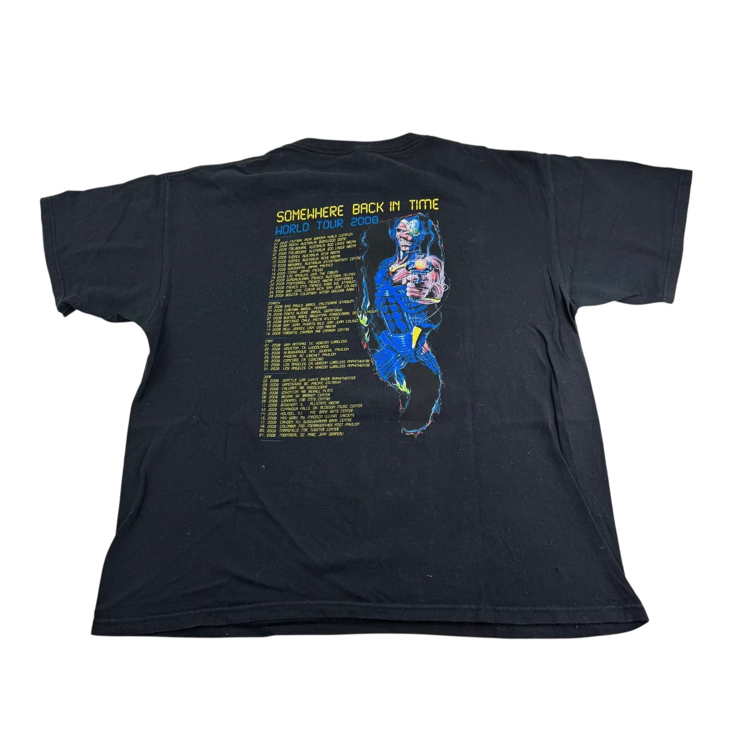 2008 Iron Maiden Shirt XL Somewhere In Time
