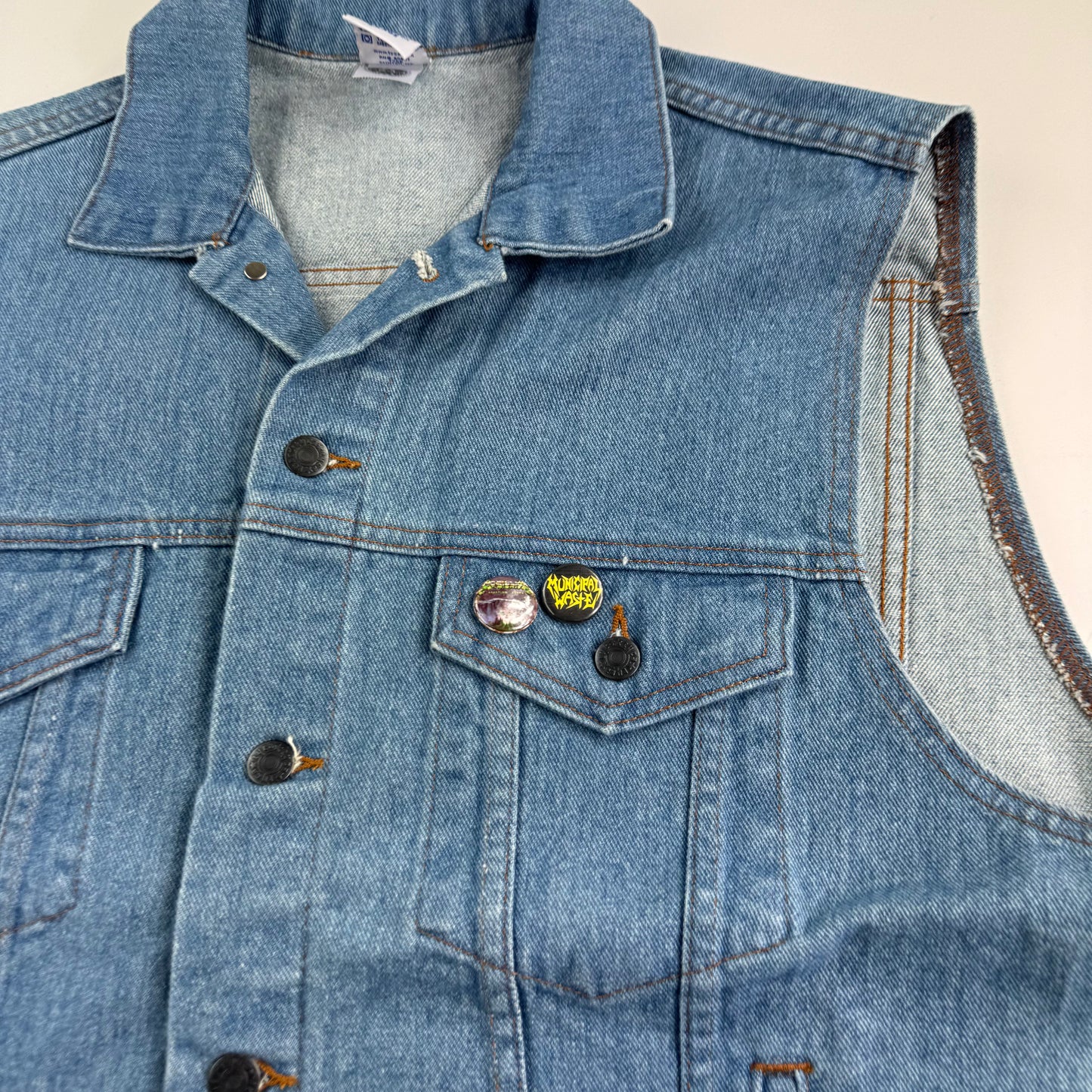 Nuclear Assault Denim Vest Large