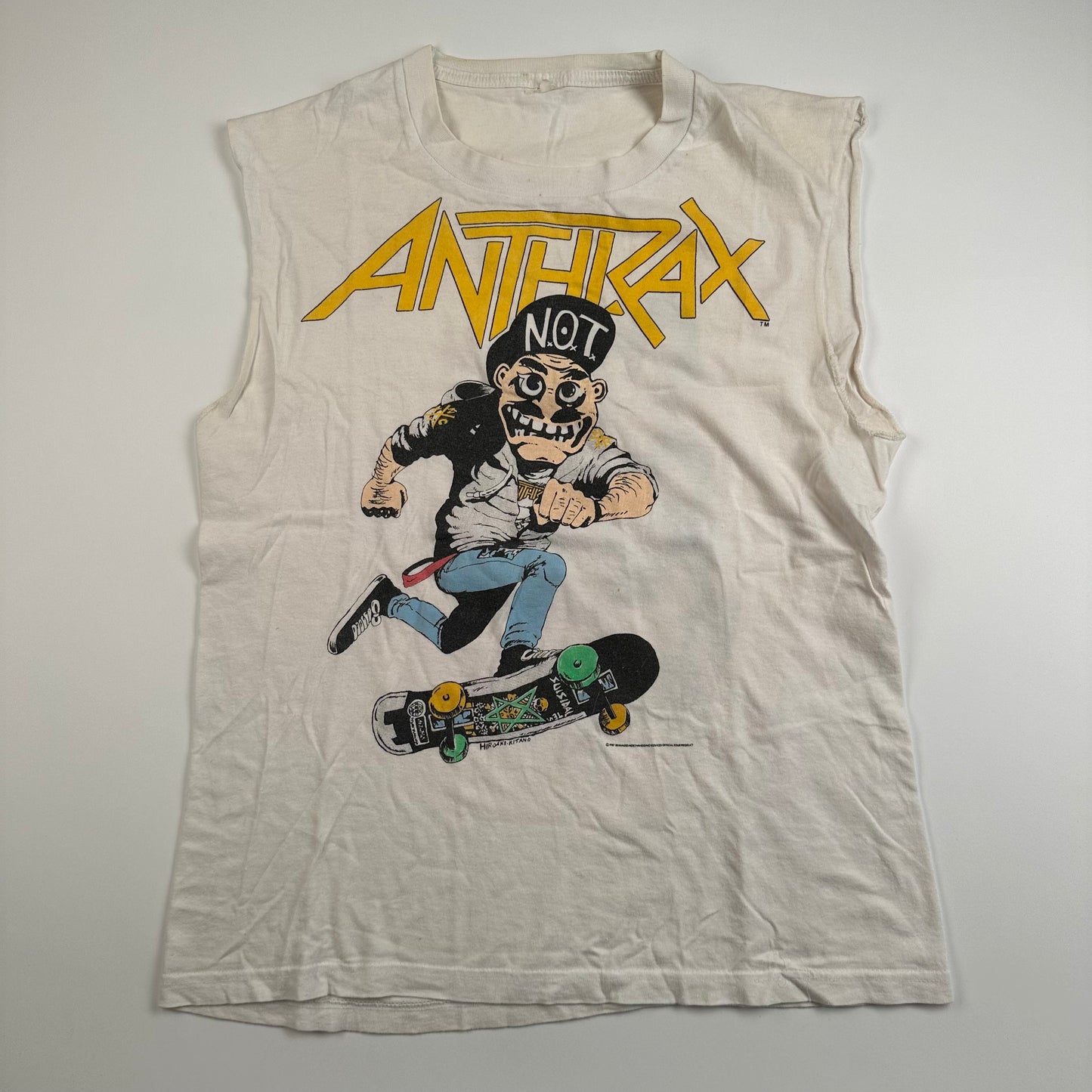 Vintage 1987 Anthrax Sleeveless Shirt Small Mosh It Up