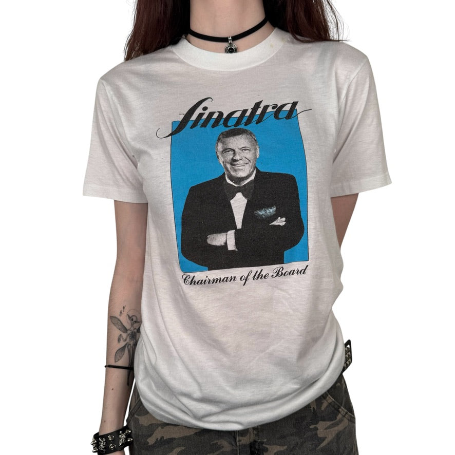 Vintage 80s Frank Sinatra Shirt Medium Chairman Of The Board
