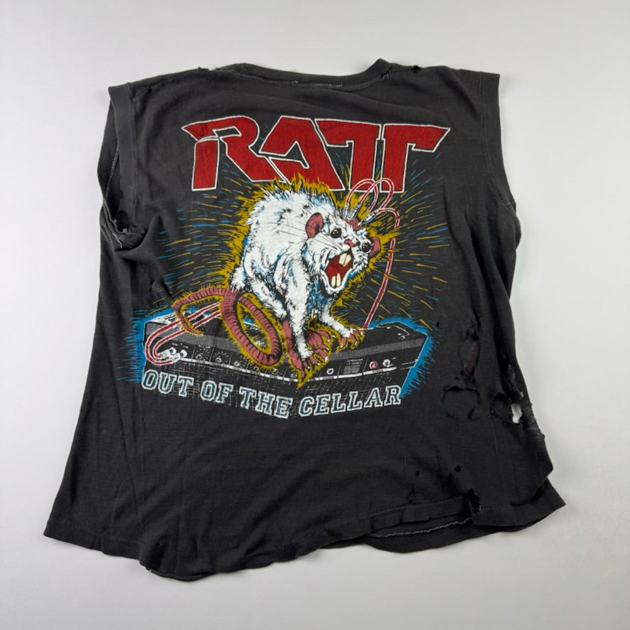 Vintage 80s Iron Maiden Sleeveless Medium Shirt Ratt