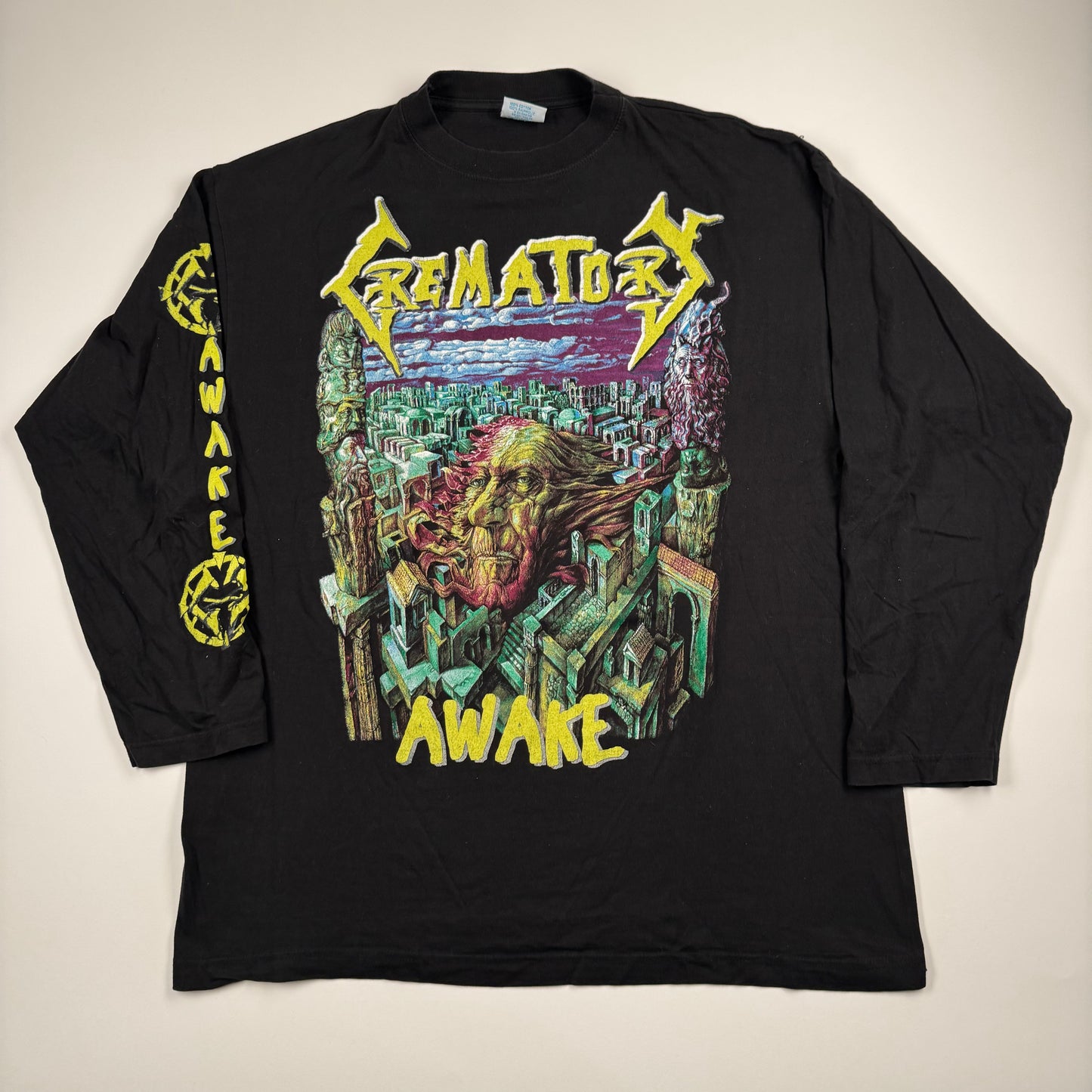 Vintage 90s Crematory Long Sleeve Shirt XL Awake