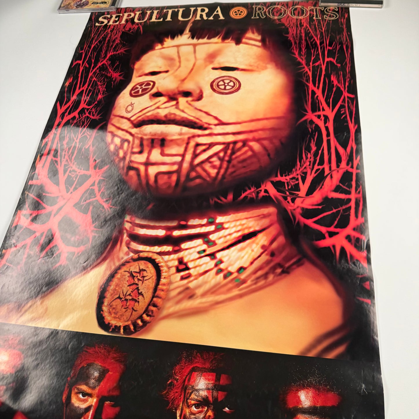 Vintage 1996 Sepultura Poster Roots