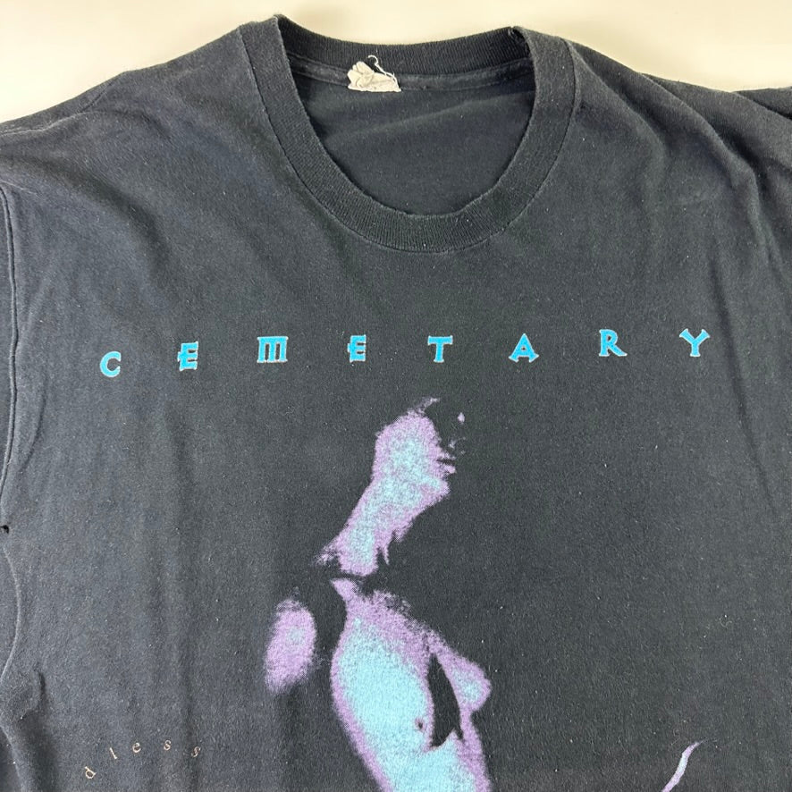 Vintage 90s Cemetary Sleeveless Shirt Large