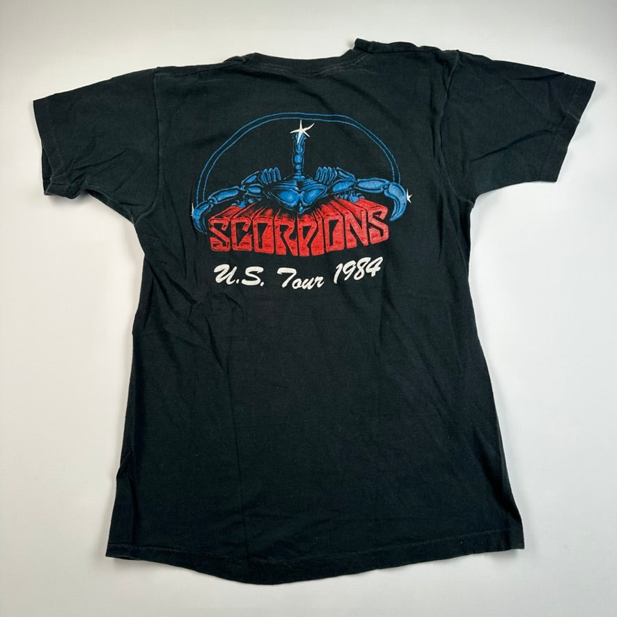 Vintage 1984 Scorpions Shirt Medium Love At First Sting