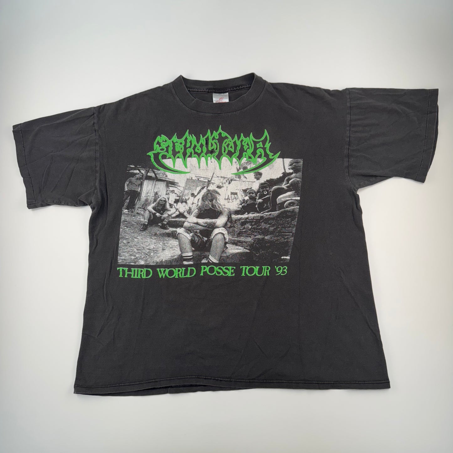 Vintage 1993 Sepultura Shirt XL Third World Posse Tour