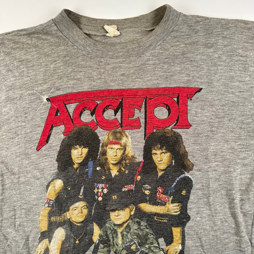 Vintage 1986 Accept Shirt Medium Russian Roulette