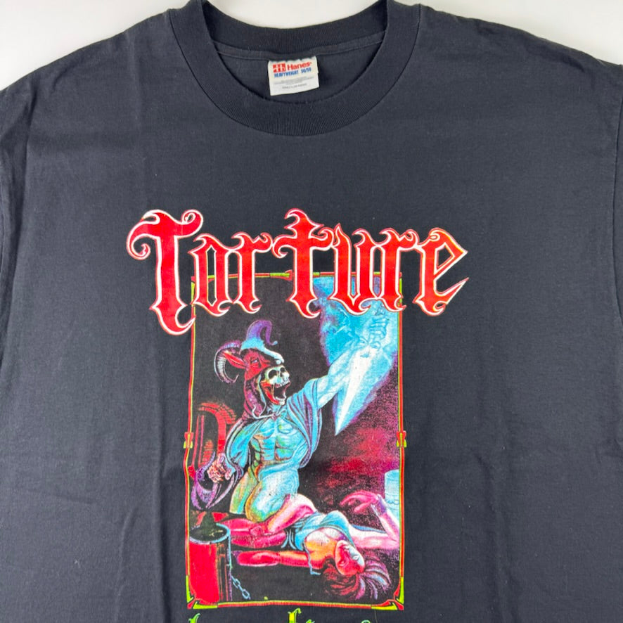 Vintage 90s Torture Shirt Large Terror Kingdom