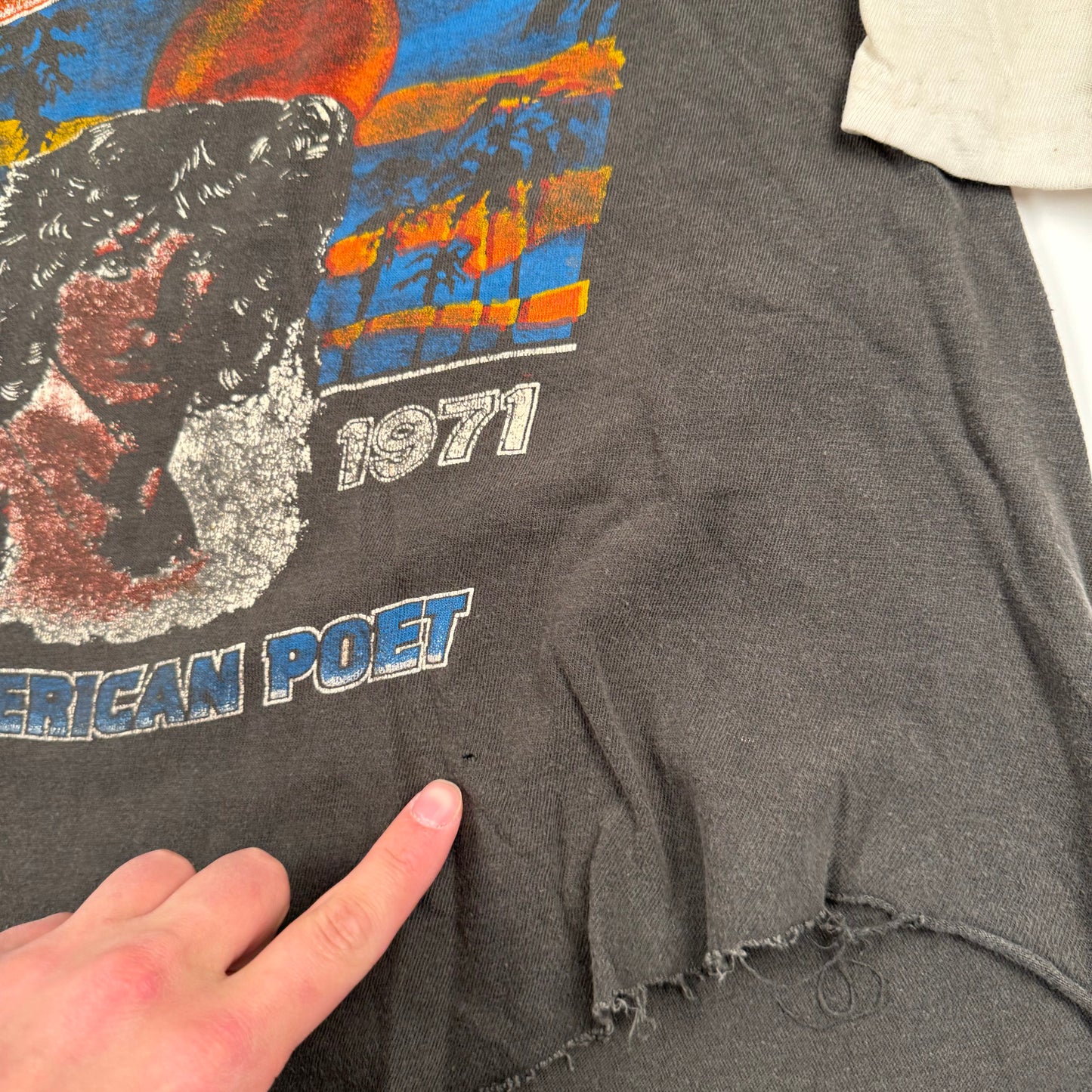 Vintage 1971 Jim Morrison Shirt Small An American Poet