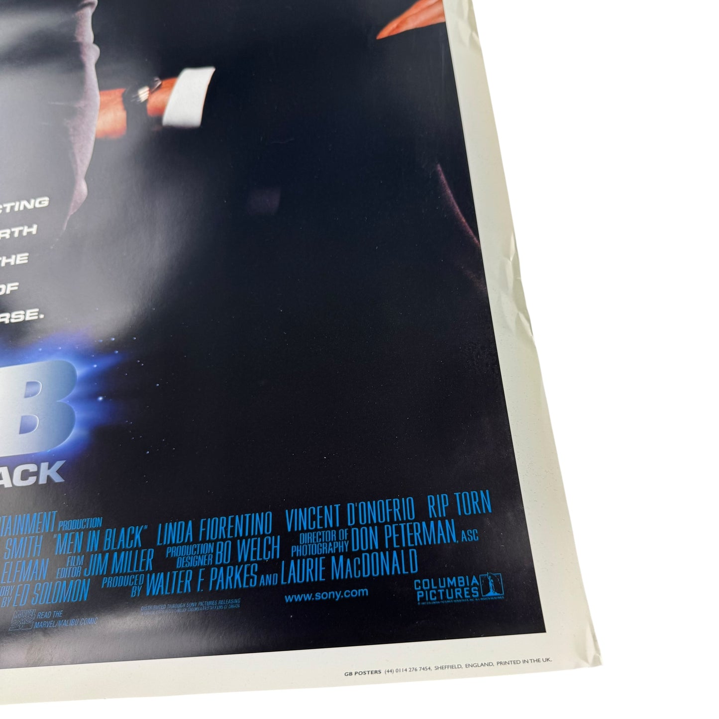 Vintage 1997 Men In Black Poster
