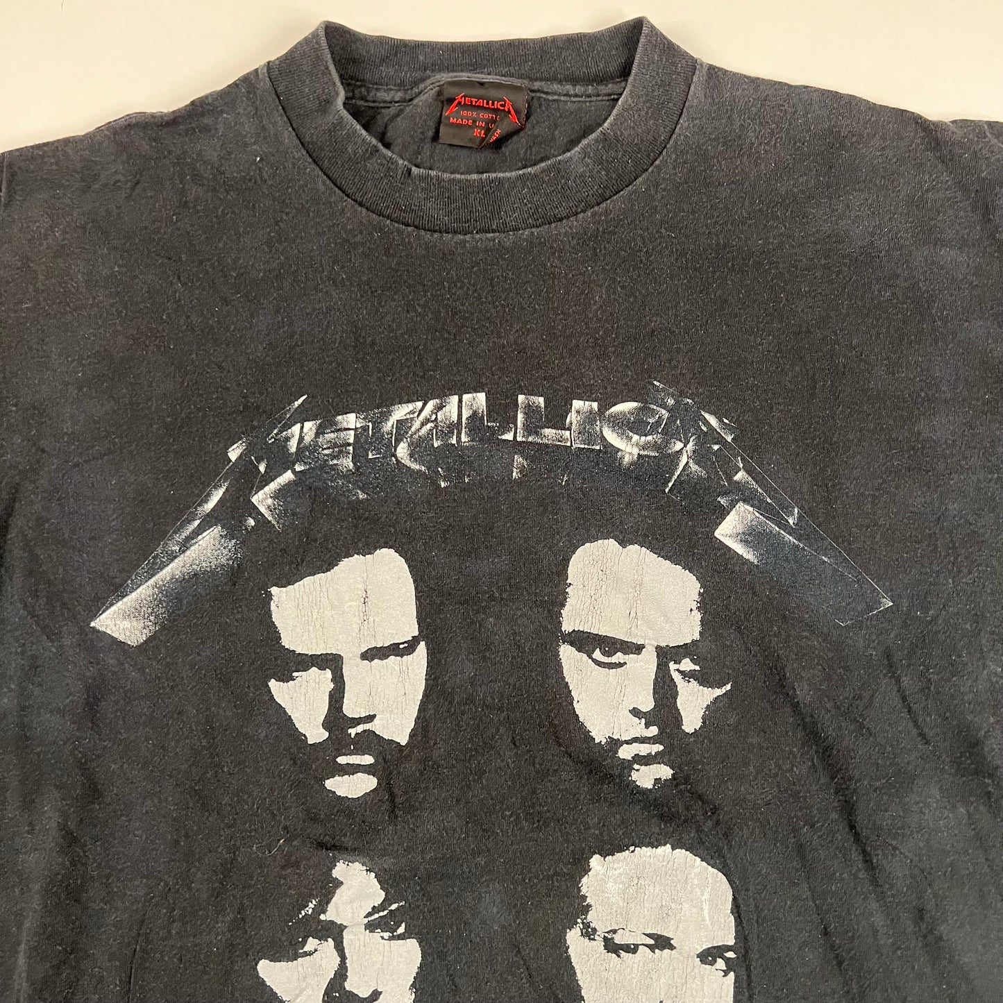 Vintage 1991 Metallica Shirt XL Black Album