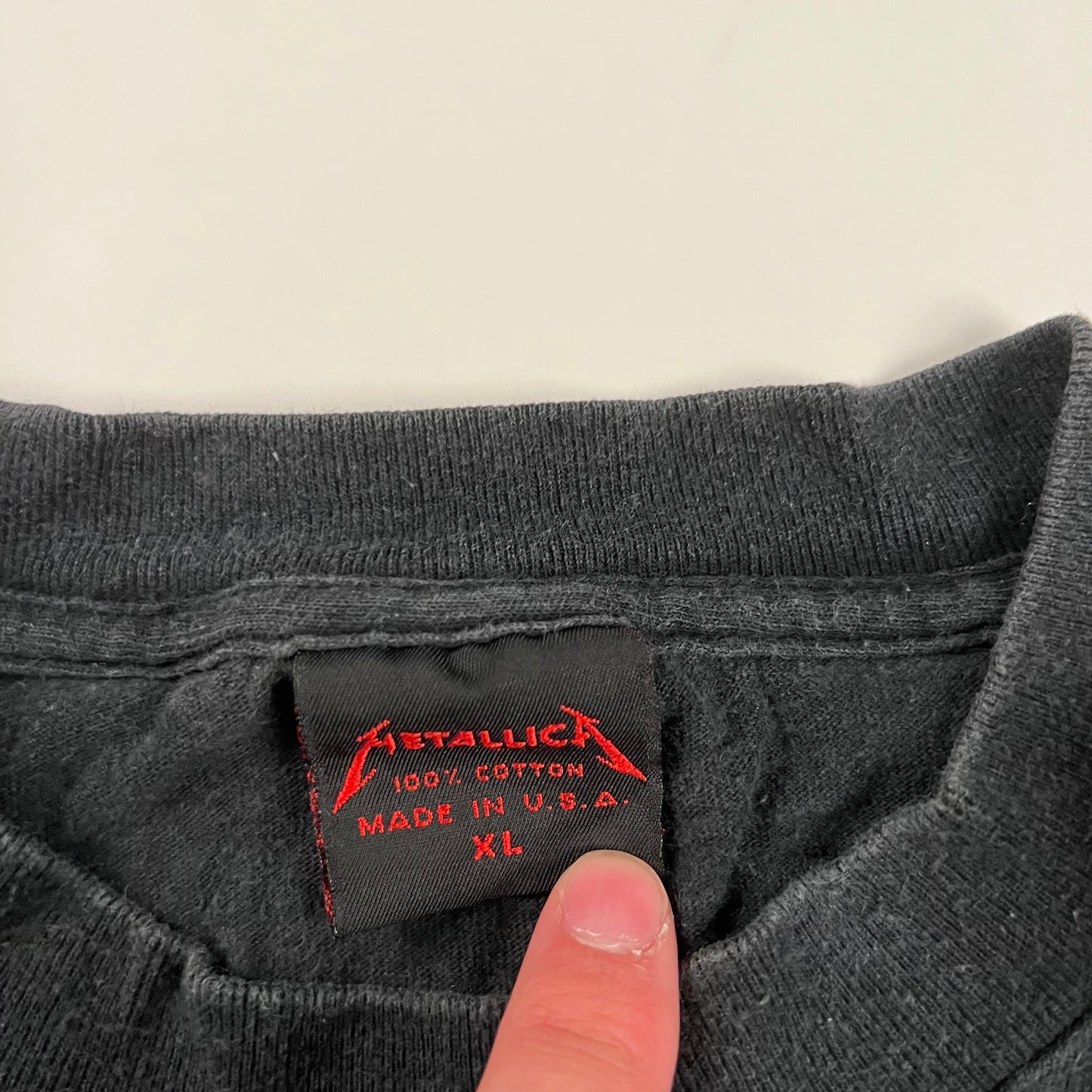 Vintage 1991 Metallica Shirt XL Black Album