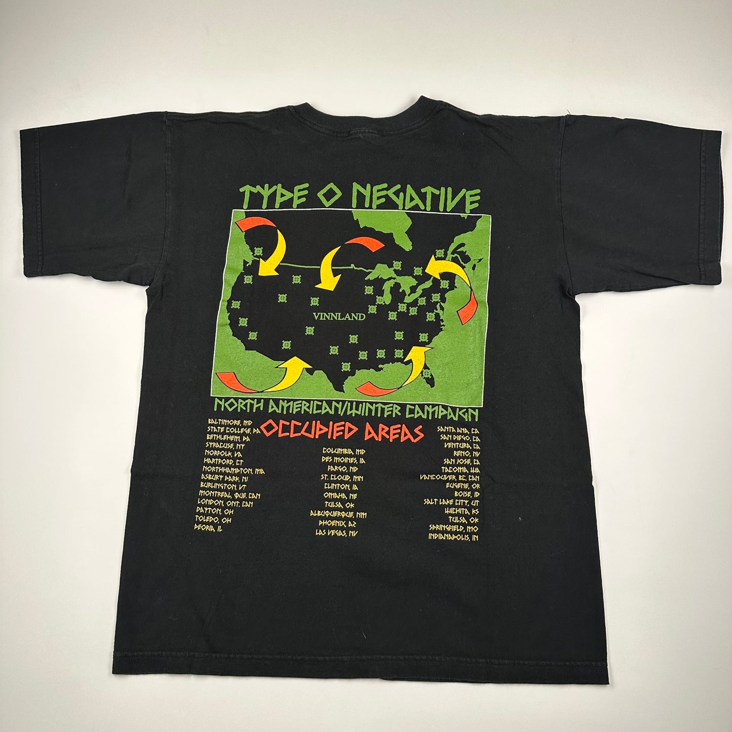 Vintage 1995 Type O Negative Shirt Large Liberation Of Vinnland