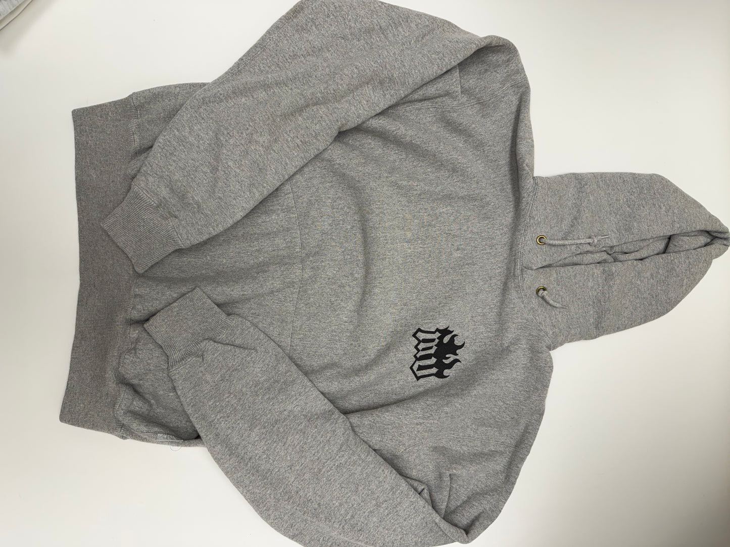 Vintage Gray Hoodie - Large