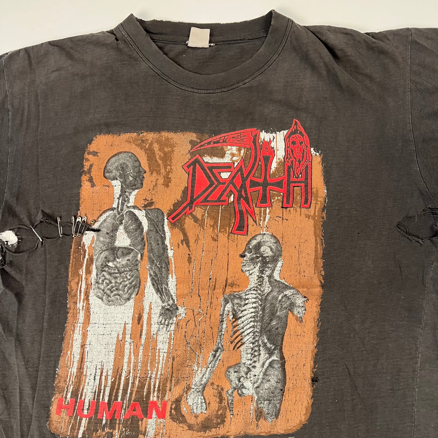 Vintage 1991 Death Shirt Large The Human Tour Of The World 91-92
