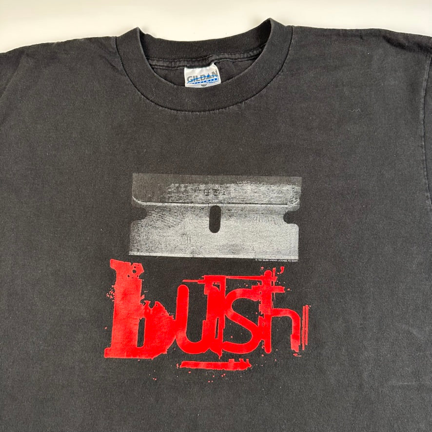 Vintage 1997 Bush Shirt XL Razorblade Suitcase