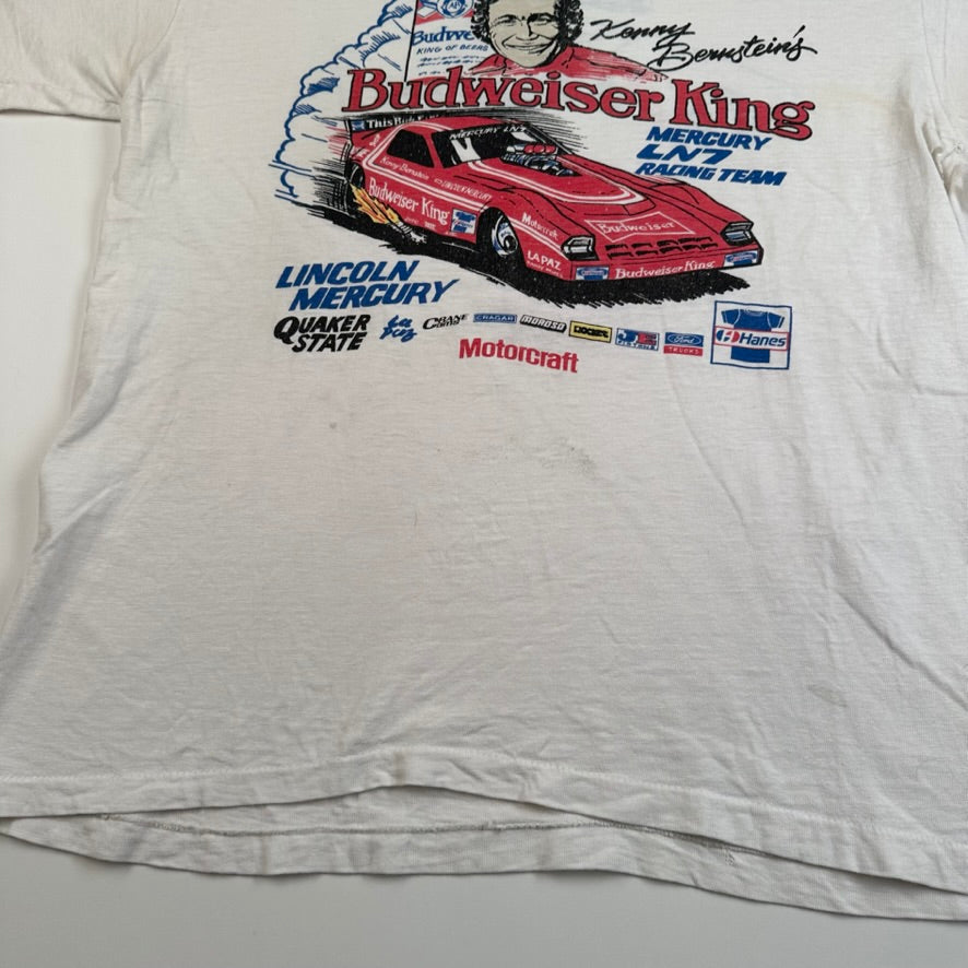 Vintage 80s Kenny Bernstien Budweiser King Shirt Medium