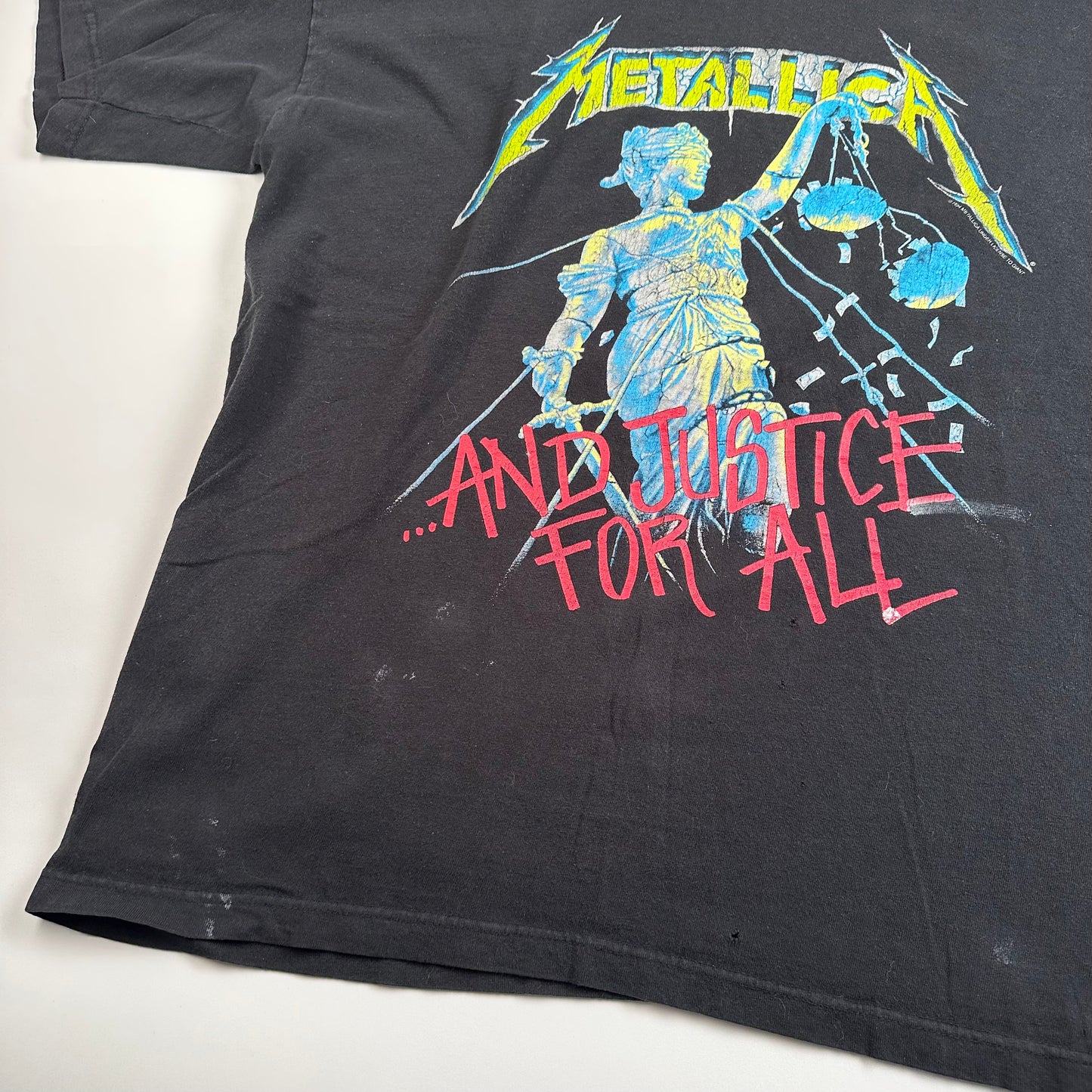 Vintage 90s Metallica Shirt XL And Justice For All