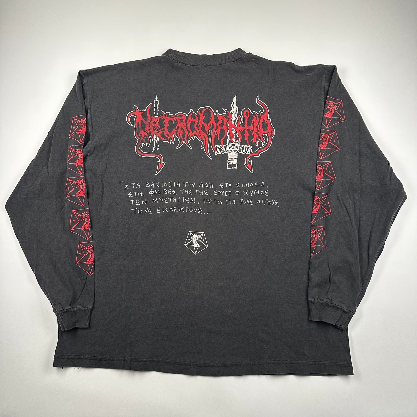 Vintage 90s Necromantia Long Sleeve Shirt XL