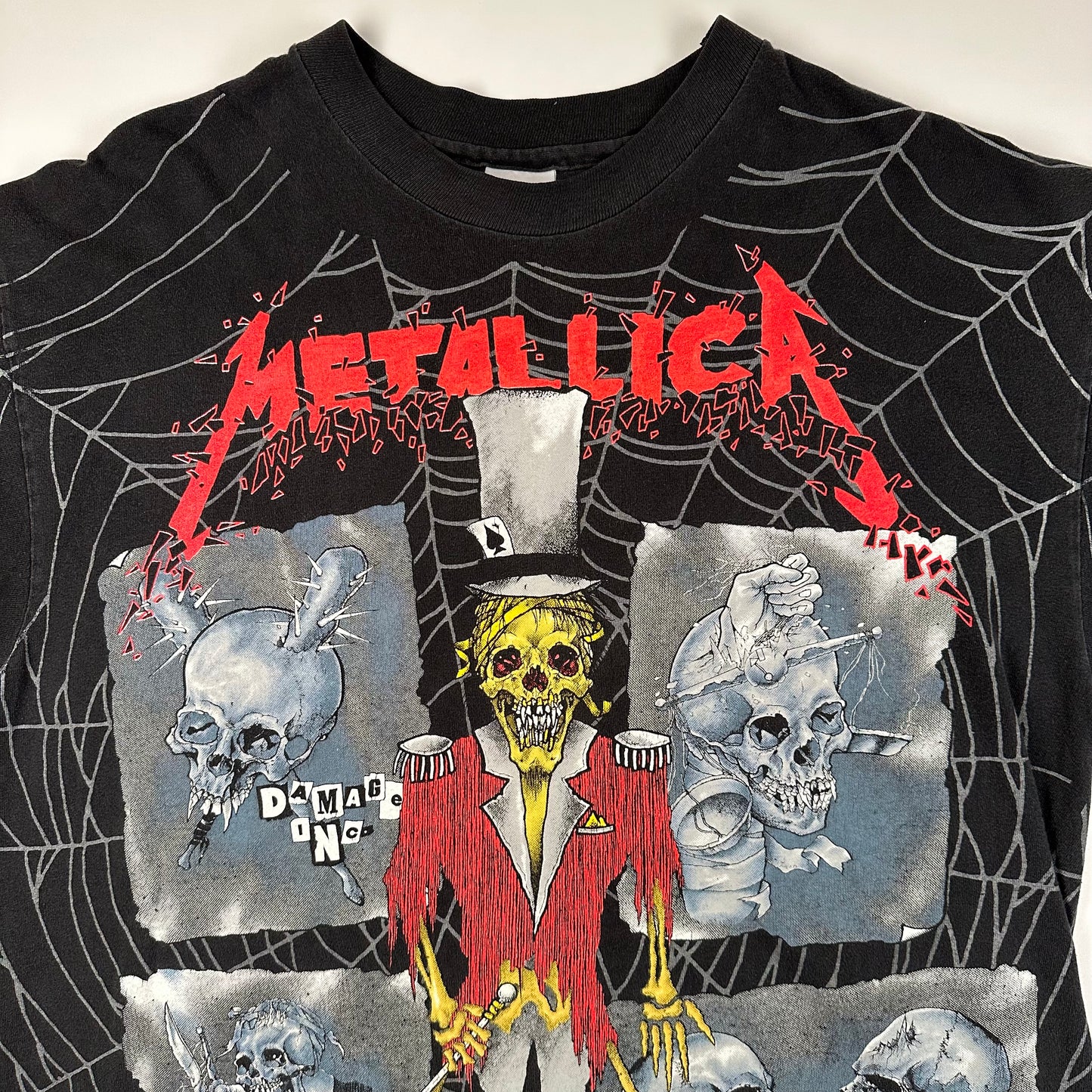 Vintage 1992 Metallica Shirt XL Ringmaster All Over Print