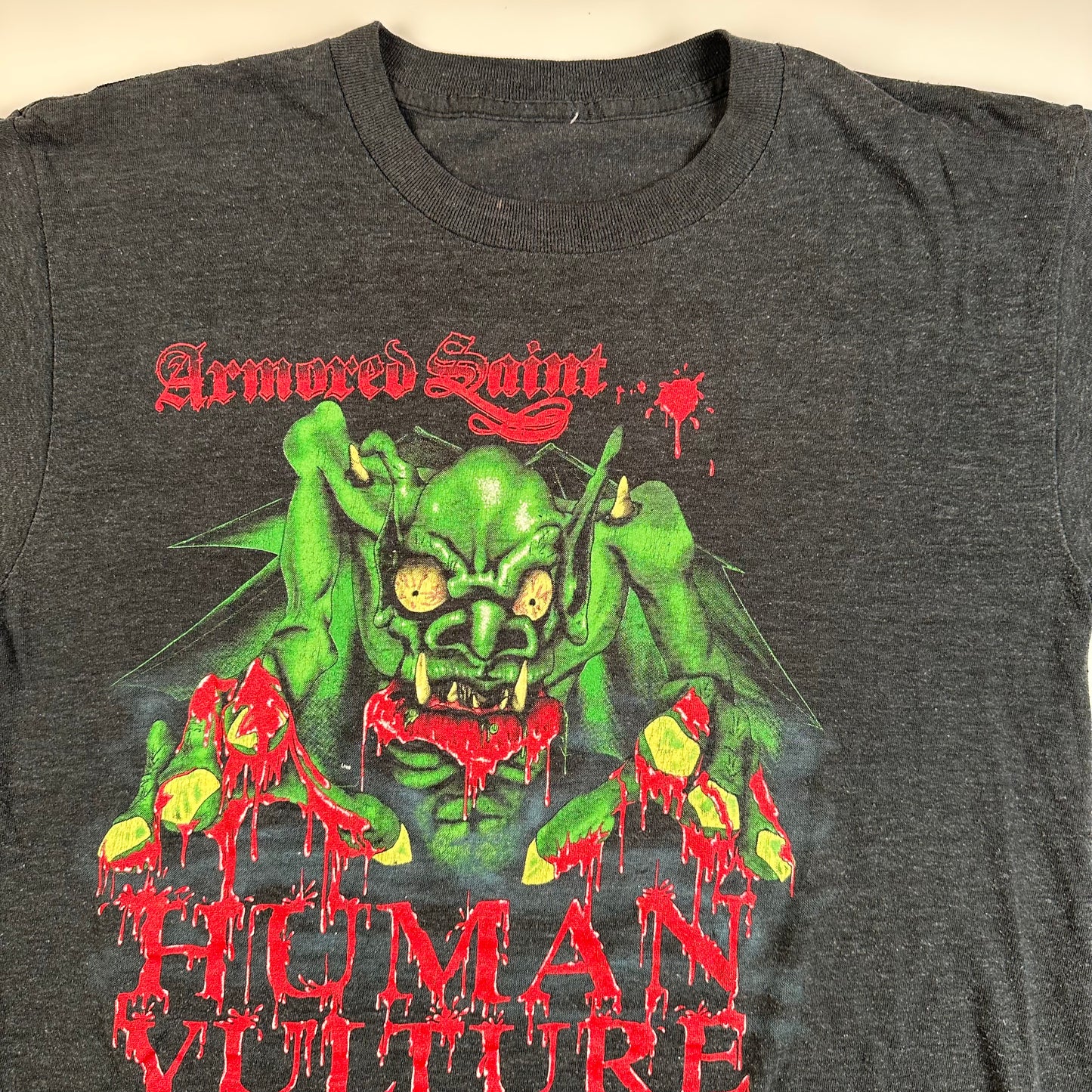 Vintage 1987 Armored Saint Shirt Medium Human Vulture 87-88