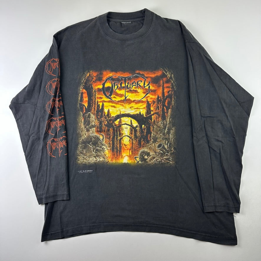 Vintage 1997 Obituary Long Sleeve Shirt XL