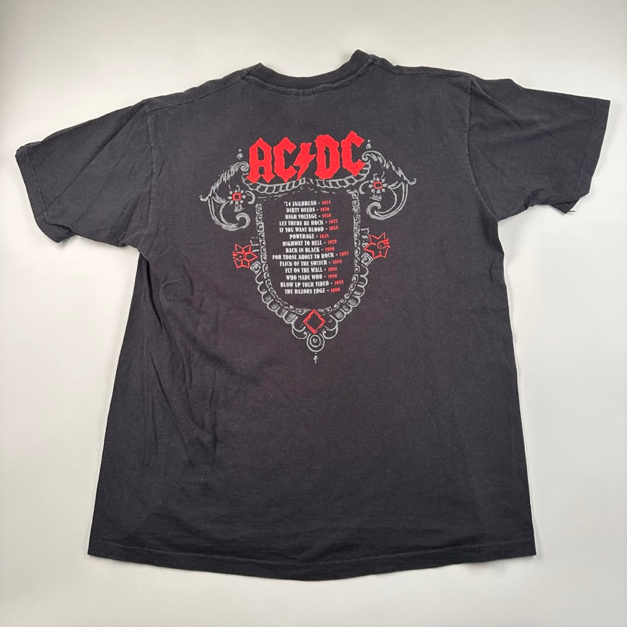 Vintage 1991 AC/DC Shirt XL Back In Black