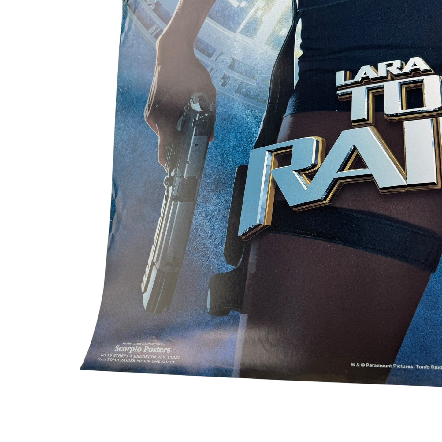 Vintage 90s Tomb Raider Poster Lara Croft