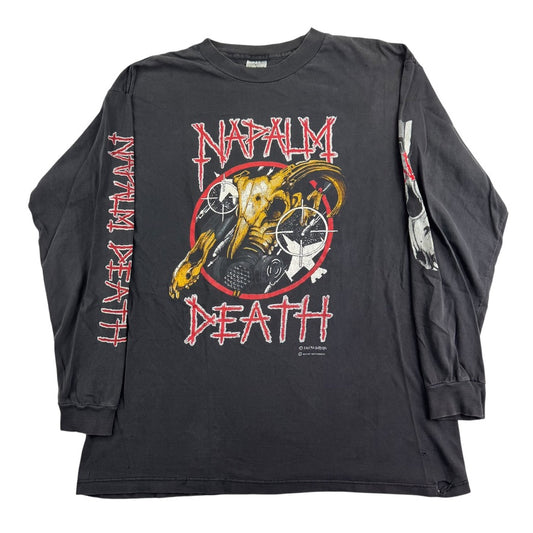 Vintage 1991 Napalm Death Long Sleeve Shirt XL