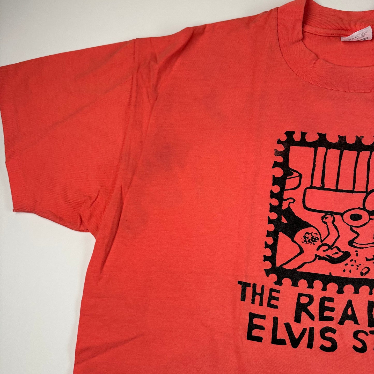 Vintage 90s The Real Elvis Stamp Shirt XL