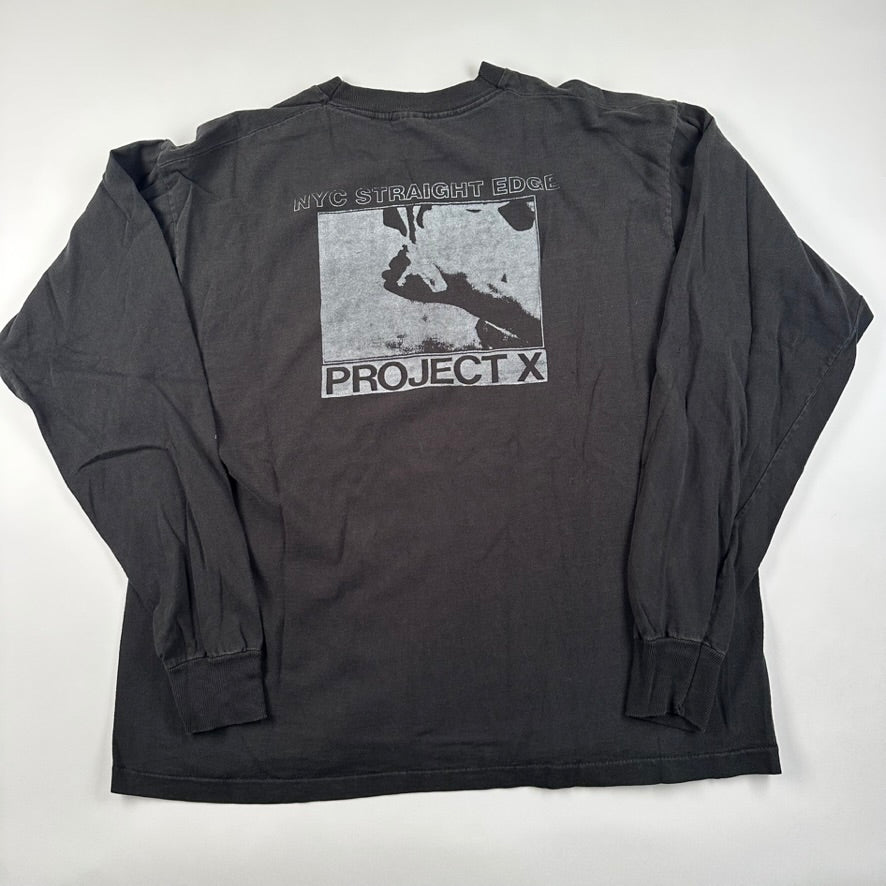 Vintage 90s Schism Long Sleeve Shirt XL NYC Straight Edge Project X