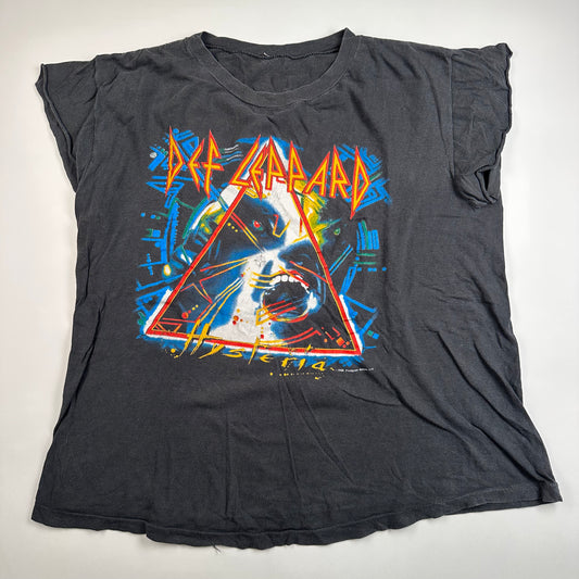 Vintage 1988 Def Leppard Sleeveless Shirt Large Hysteria