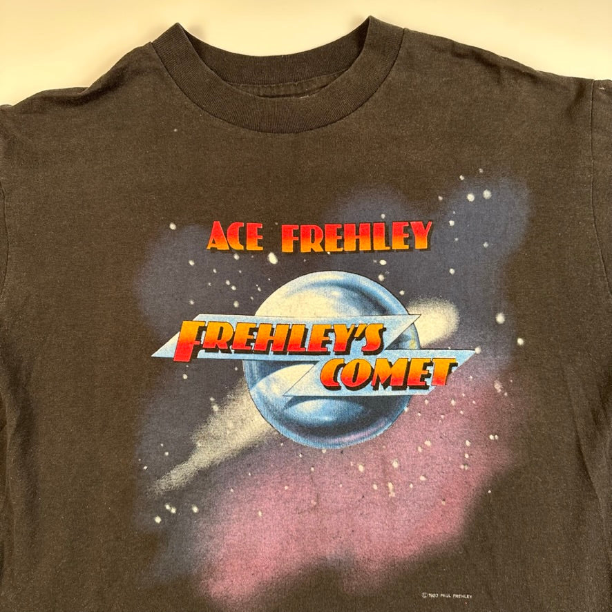 Vintage 1987 Ace Frehley Shirt Large Frehleys Comet