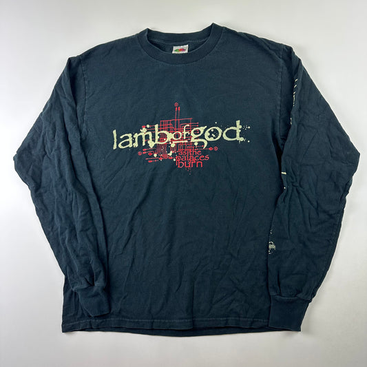 Vintage 2003 Lamb Of God Long Sleeve Shirt Medium As The Palaces Burn