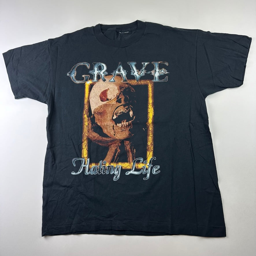 Vintage 1996 Grave Shirt XL Hating Life