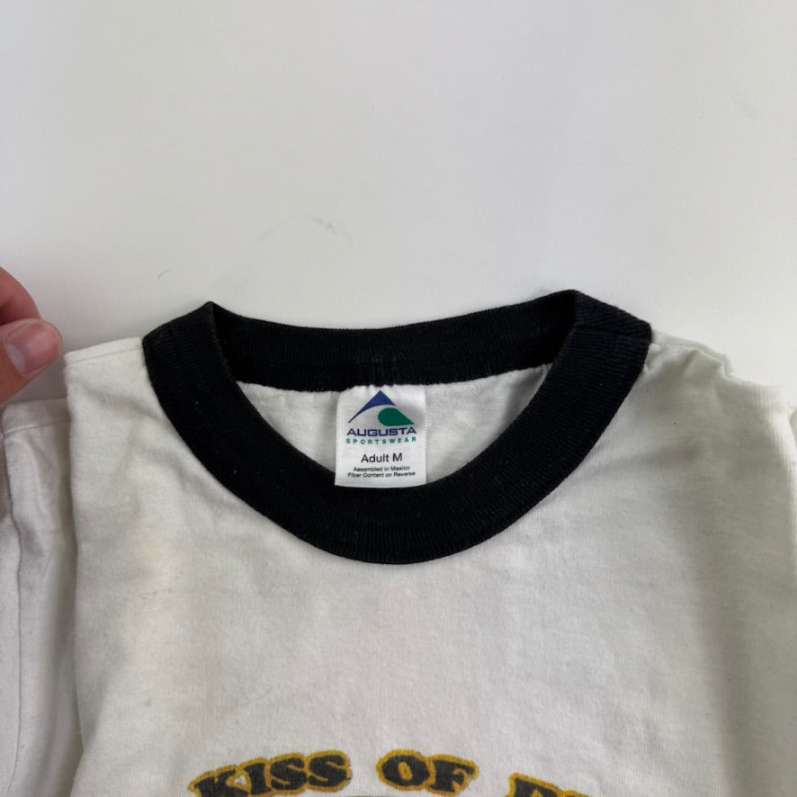 Vintage 90s The Kiss Of Death Ringer Shirt Medium