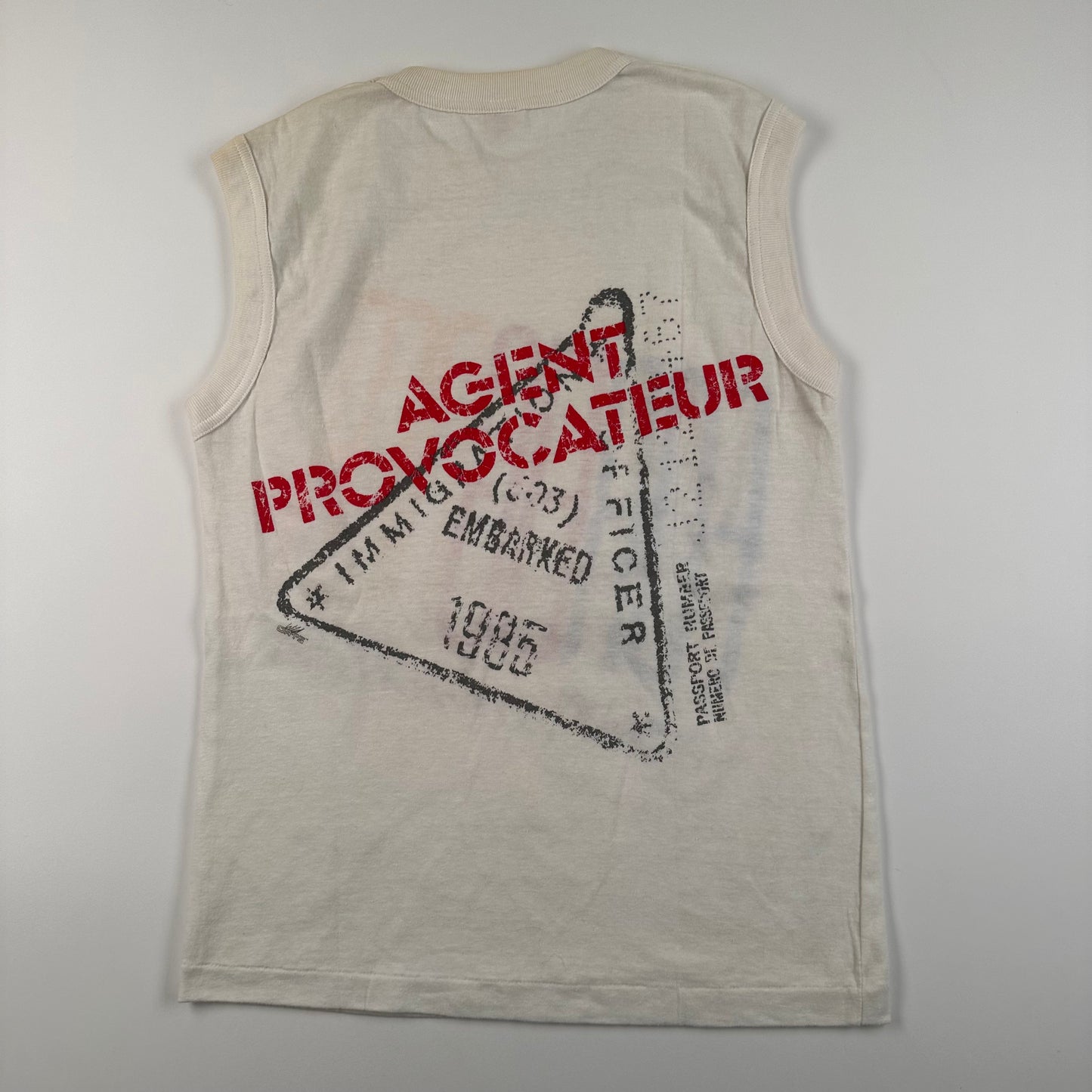 Vintage 1985 Foreigner Tank Top Shirt Medium Agent Provocateur