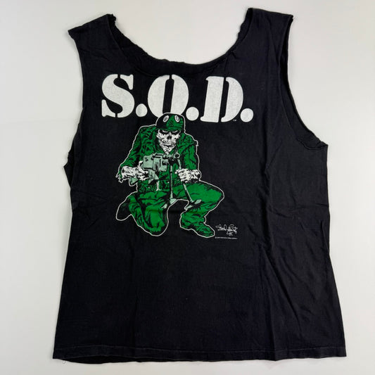 Vintage 1992 Storm Troopers Of Death Sleeveless Shirt Large